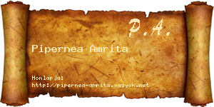 Pipernea Amrita névjegykártya